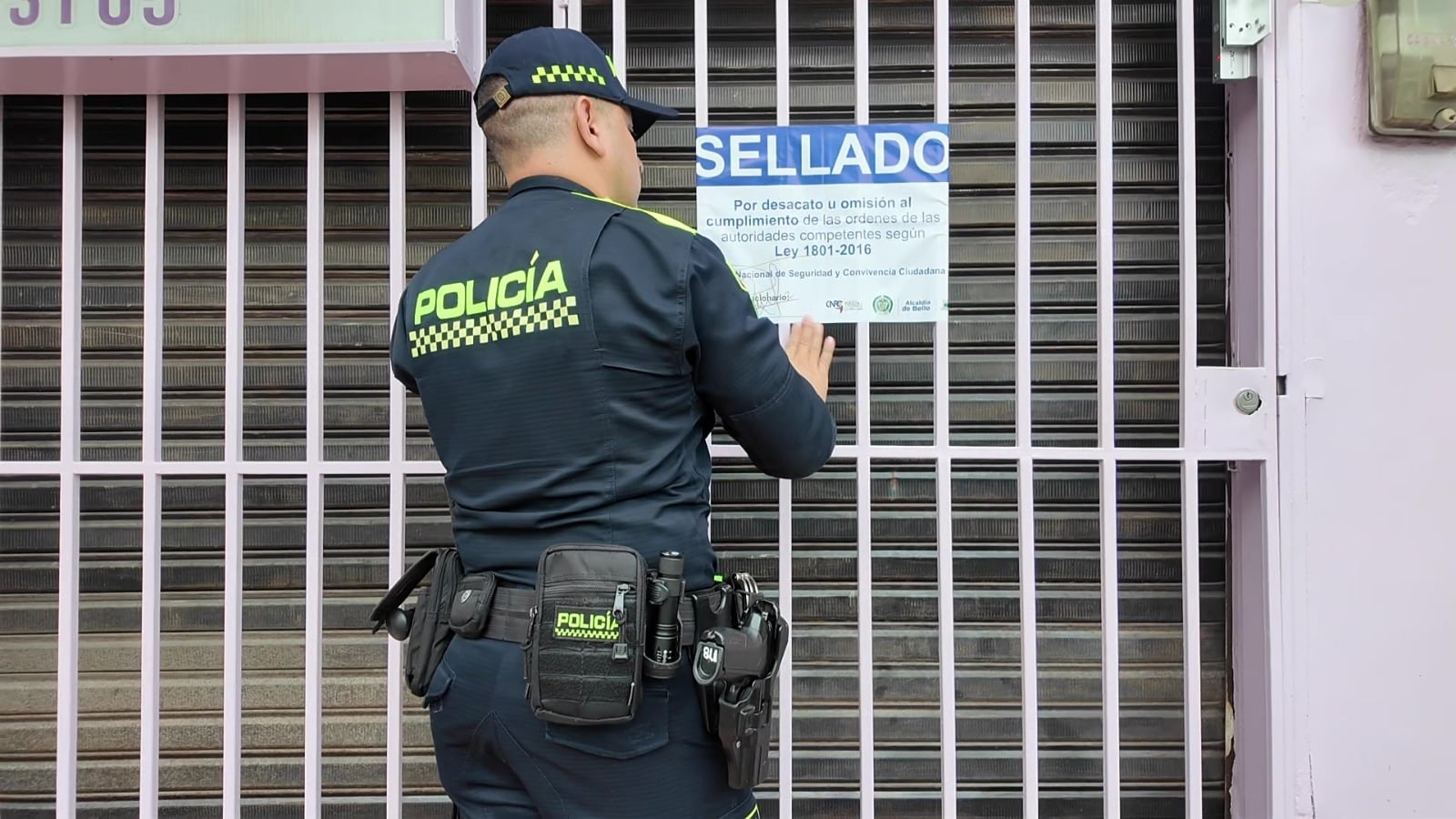 Centro estético sellado en Bello, Antioquia. Foto: Alcaldía de Bello.