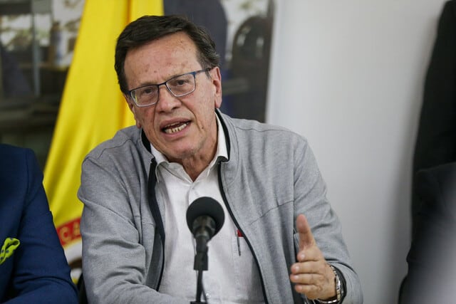 Fabio Arias, presidente de la CUT.  Foto: (Colprensa - Catalina Olaya)