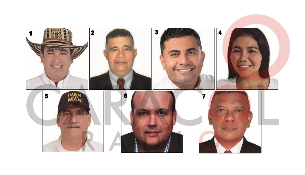 Siete fueron los candidatos alternativos a la Gobernación de Sucre. Fotos/Registraduría