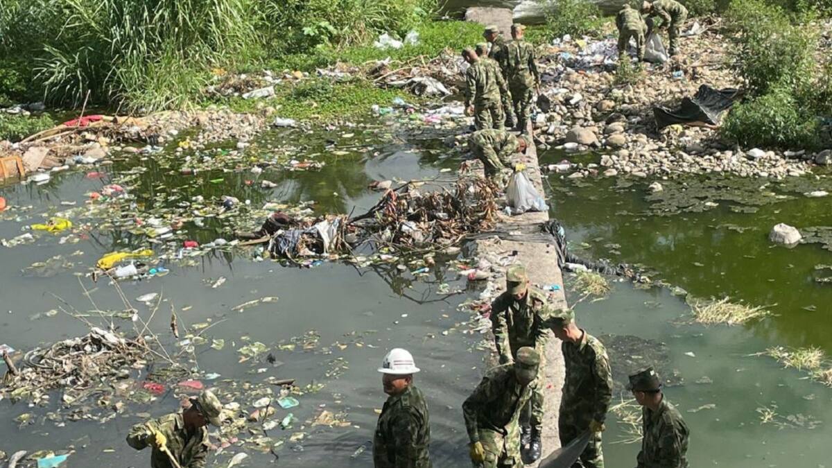 40 toneladas de basura se extrageron del río del Oro en Neiva
