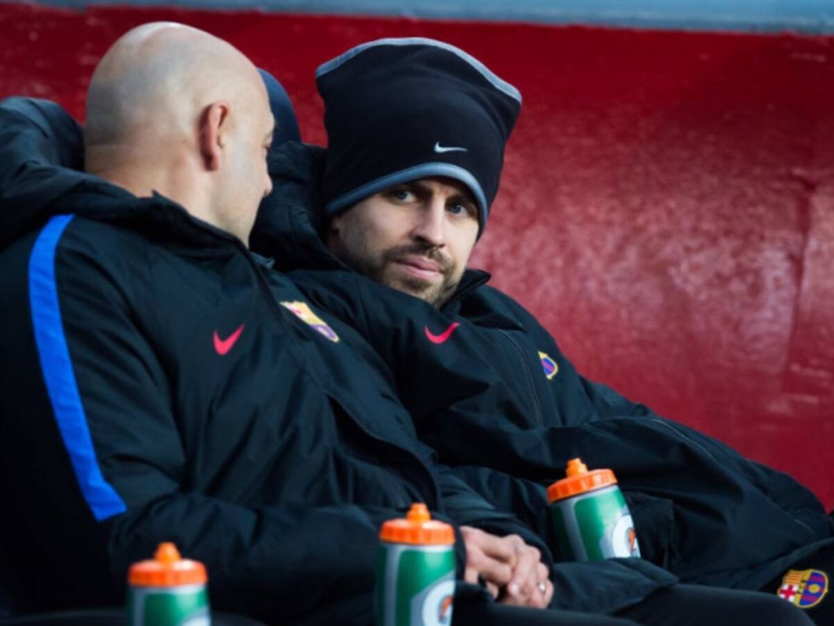 Piqué no entrenó con Barcelona y es posible que no juegue ante el Girona
