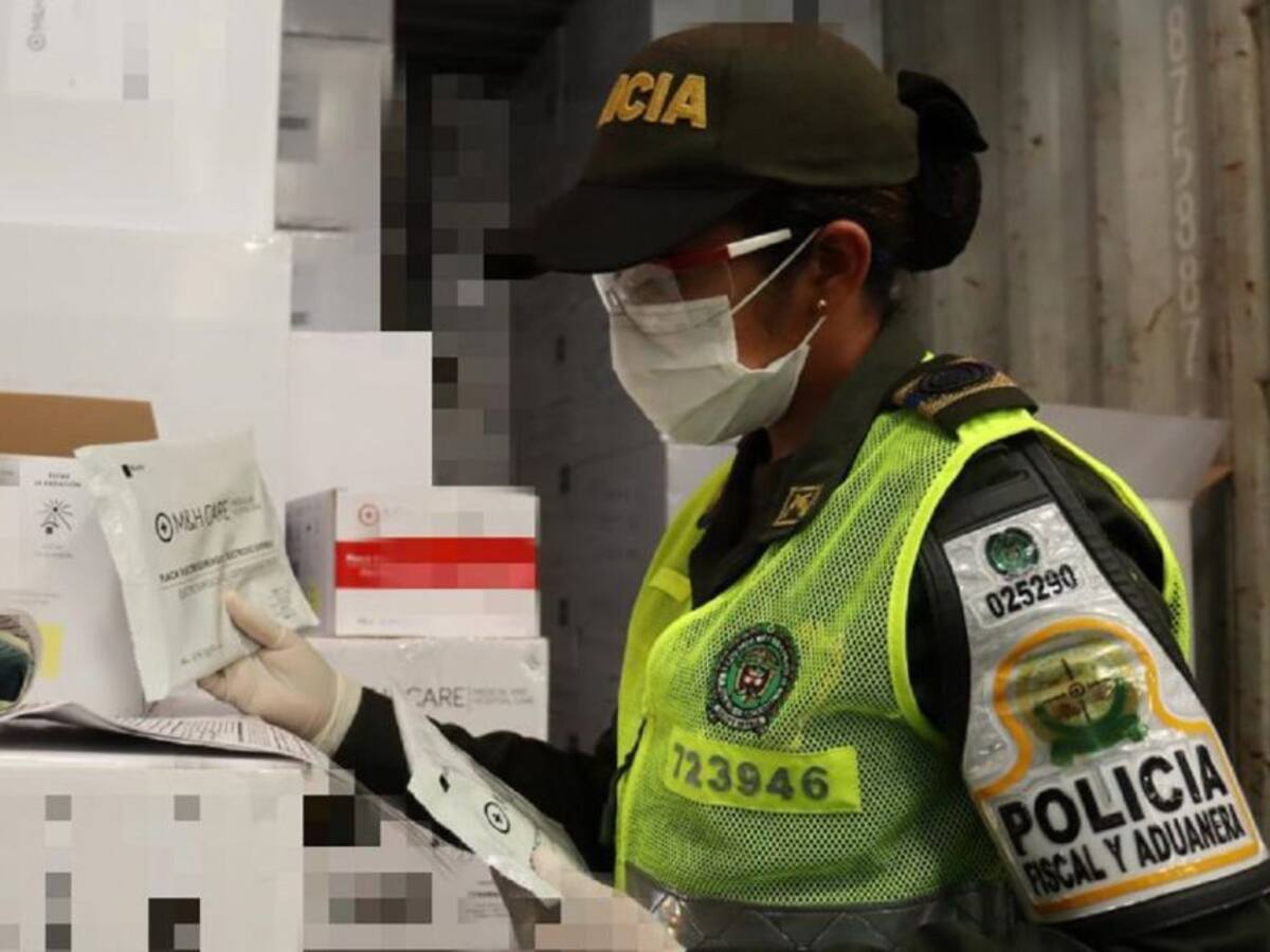 Policía aprehendió contenedor con elementos médicos en Cartagena