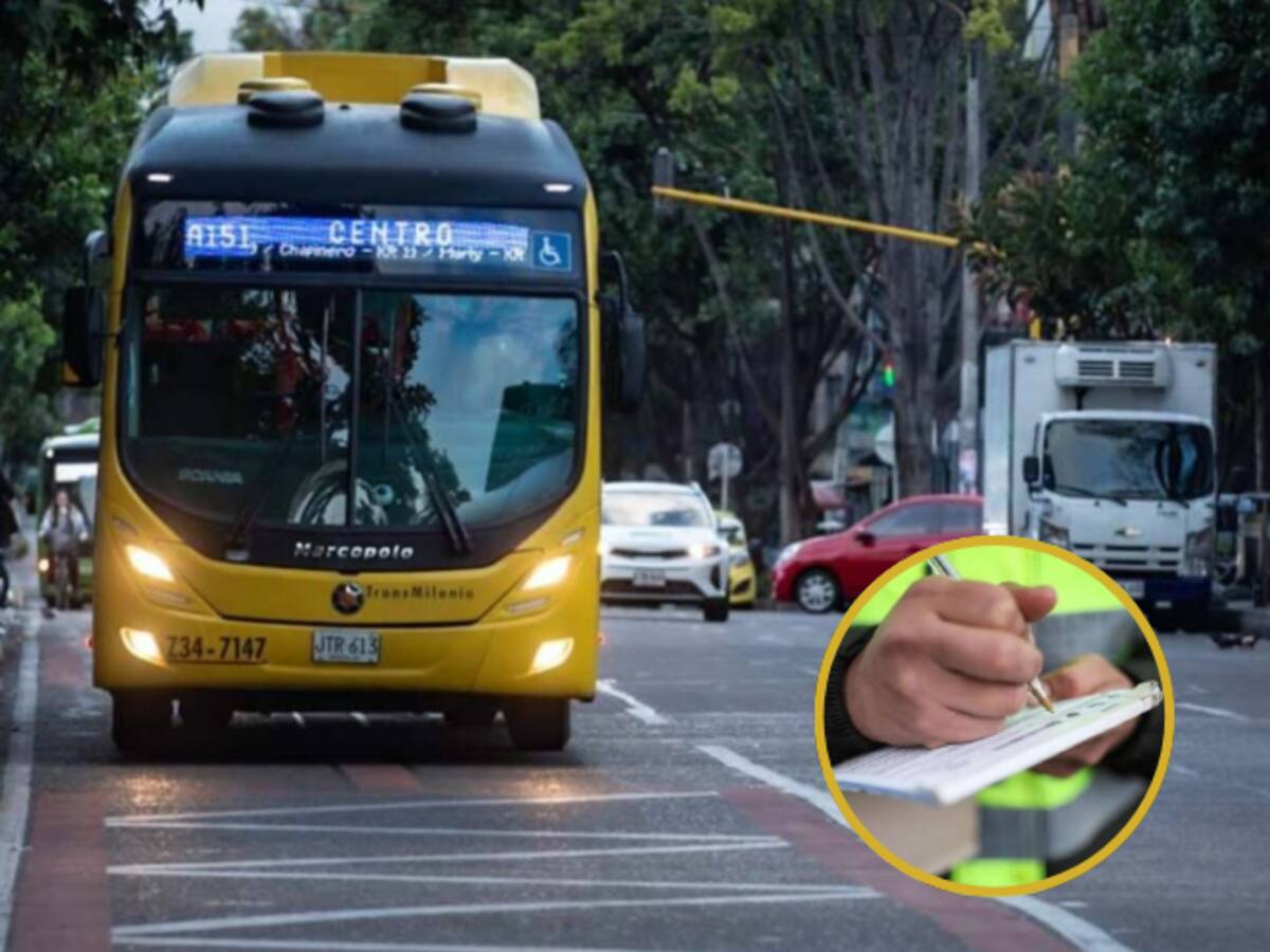 Bogotá: Inician los comparendos para quienes invadan carril preferencial de la Carrera 13