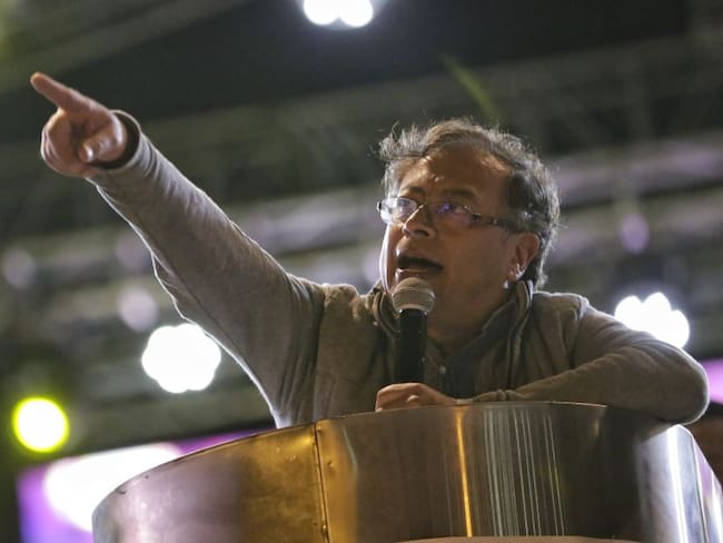 Imagen de referencia. Gustavo Petro durante su cierre de campaña en Bogotá