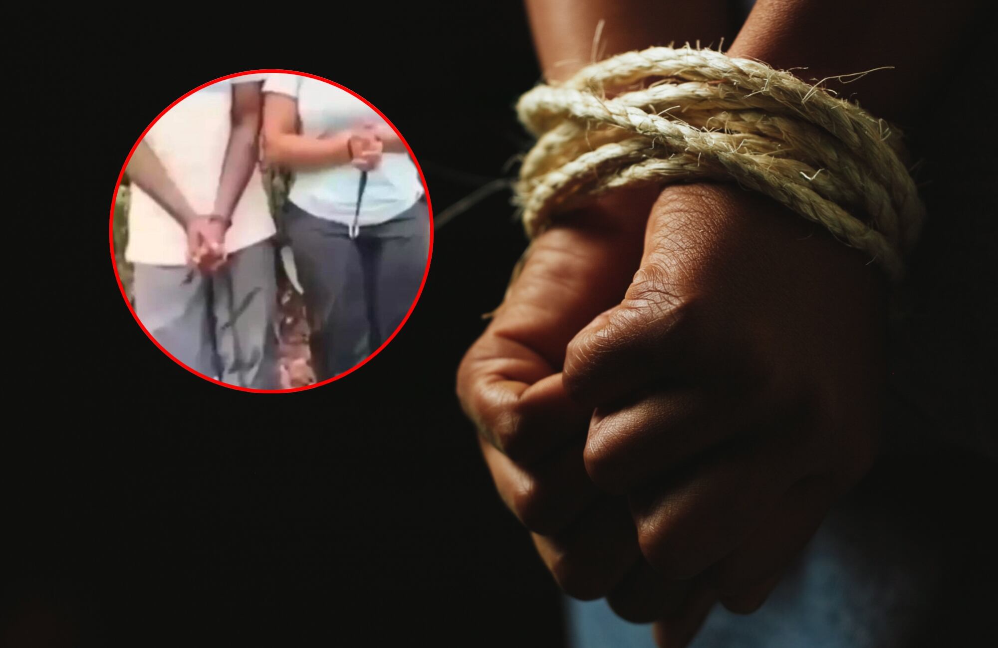 Secuestro de dos personas en Buenaventura e imagen de referencia. Fotos: captura de pantalla video / Getty Images