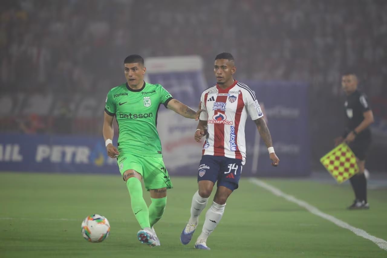 Junior vs. Nacional en la fecha 4 de los cuadrangulares en la Liga Colombiana 2025-II / Colprensa