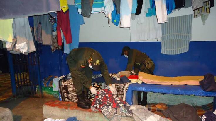 Comandante encargado del departamento, teniente coronel Juan Carlos Patiño,