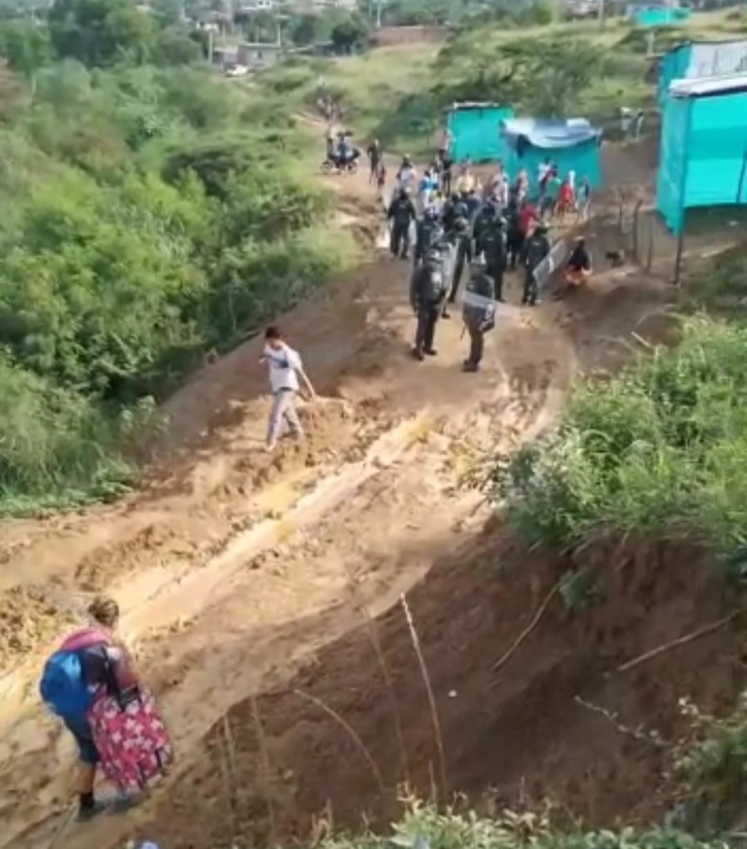 Desalojo en Cúcuta