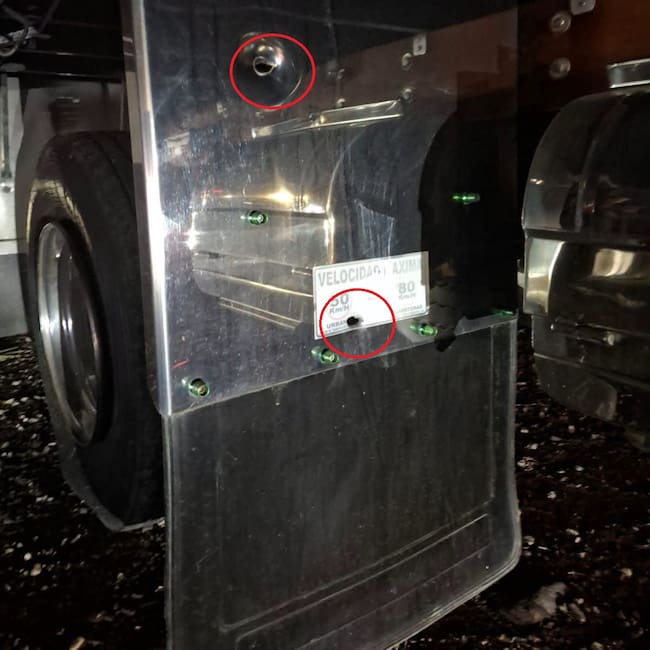 Camión con ayudas humanitarias atacado con disparos en Ciudad Bolivar, Antioquia- foto cortesía