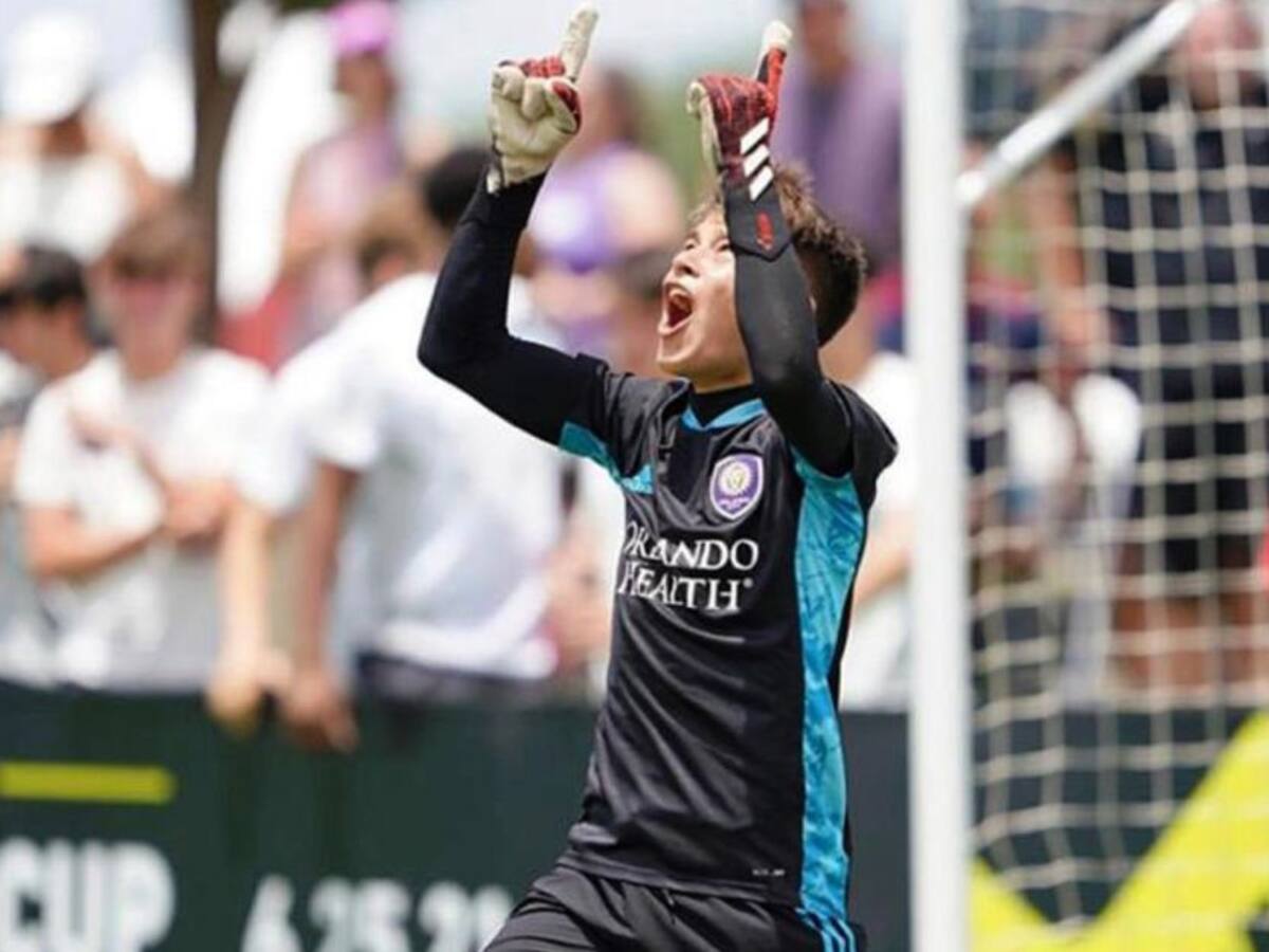 Isaac Delgado, joven portero cartagenero que se destaca en la MLS Next Cup