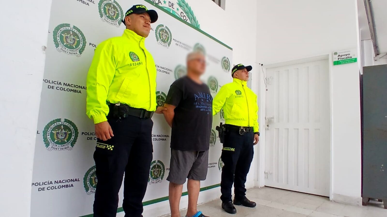 Hombre capturado señaladom de abusar de una menor de ocho años en Medellín- foto alcaldía