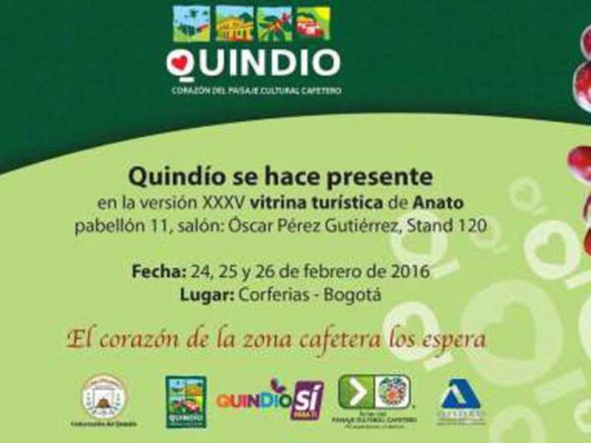 50 empresarios del eje cafetero harán presencia en la vitrina turística de Anato en Bogotá