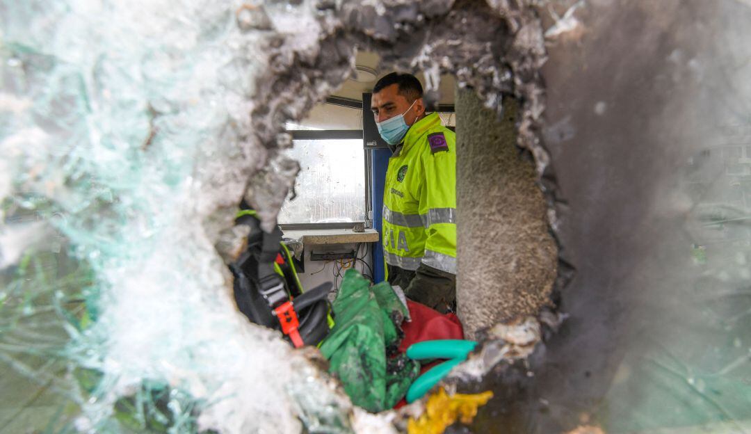 Protestas en Bogotá.