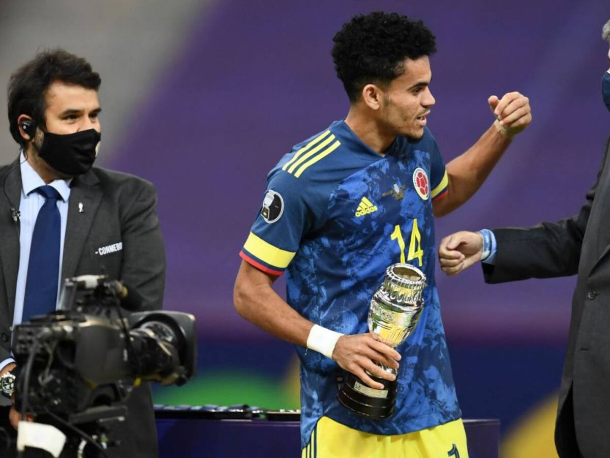 Luis Díaz, en el once ideal y elegido la revelación de la Copa América