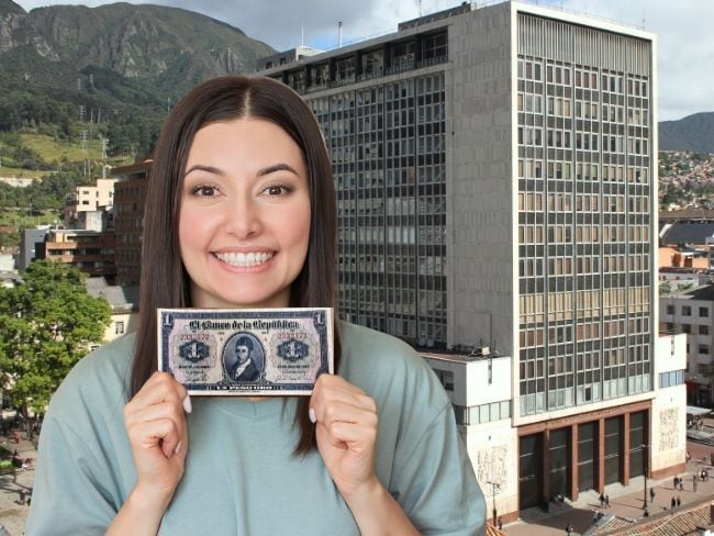 De qué valor fue el primer billete de Colombia que emitió el Banco de la República: Salió en 1923