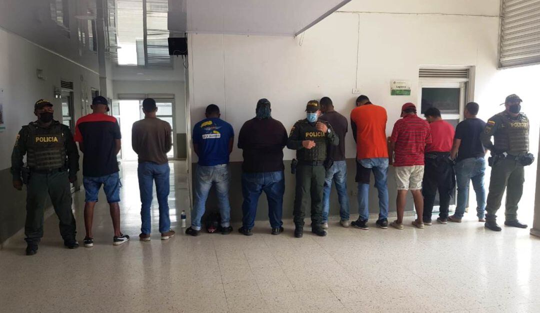 Estas personas serán judicializados por varios delitos