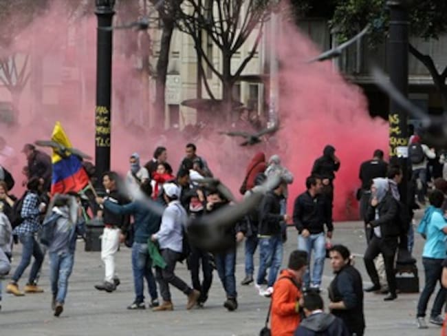 Marchas, bloqueos y disturbios de Bogotá en 100 fotos