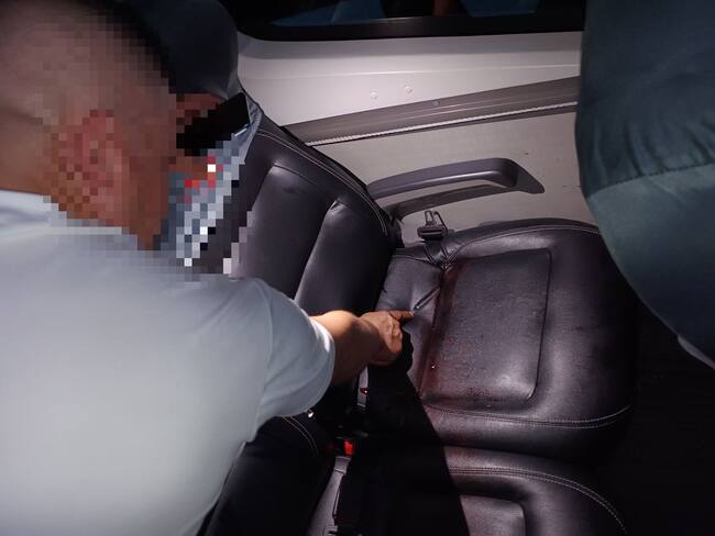 Ataque del ELN a vehículos en la vía Medellín - Costa caribe. Foto: suministrada redes sociales