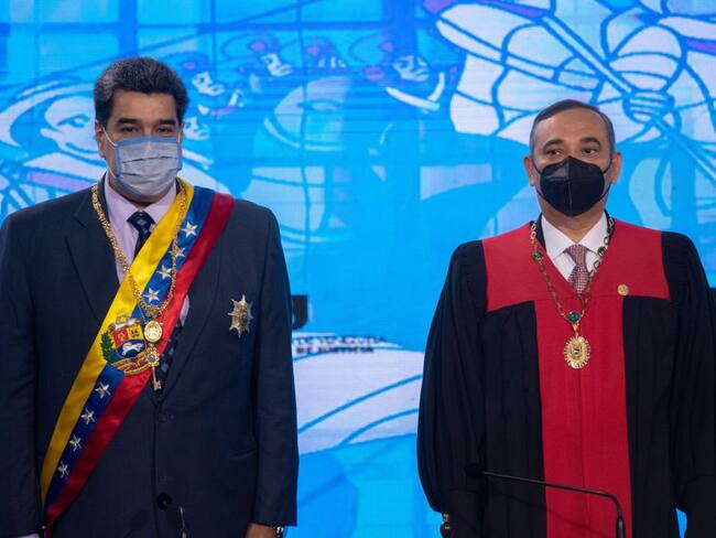 Nicolás Maduro y el presidente del TSJ, Maikel Moreno