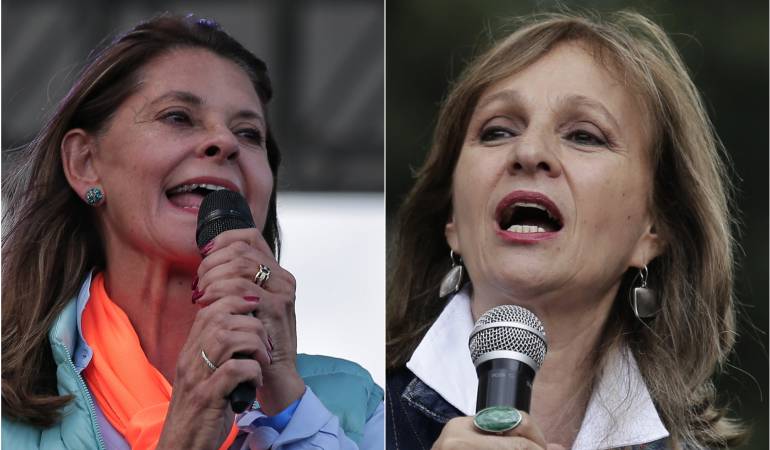 Marta Lucia Ramírez  y Ángela Robledo 