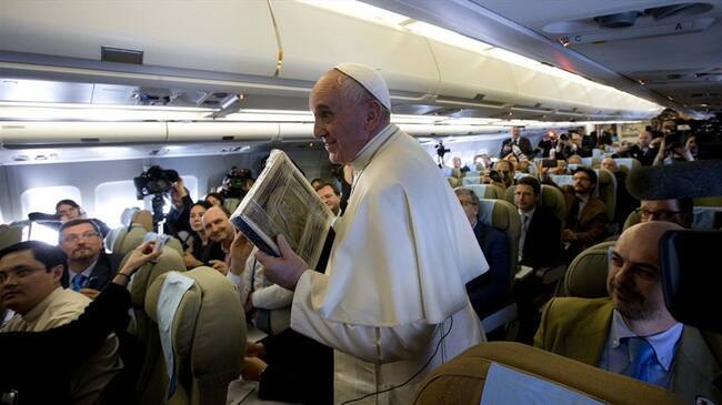 Poco después de despegar rumbo al país caribeño, Francisco hizo esa declaración a los 72 periodistas que le acompañan en el vuelo/ Imagen de referencia. Foto: Getty Images