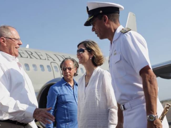 Presidente de Perú ya está en Cartagena para el cuarto gabinete binacional