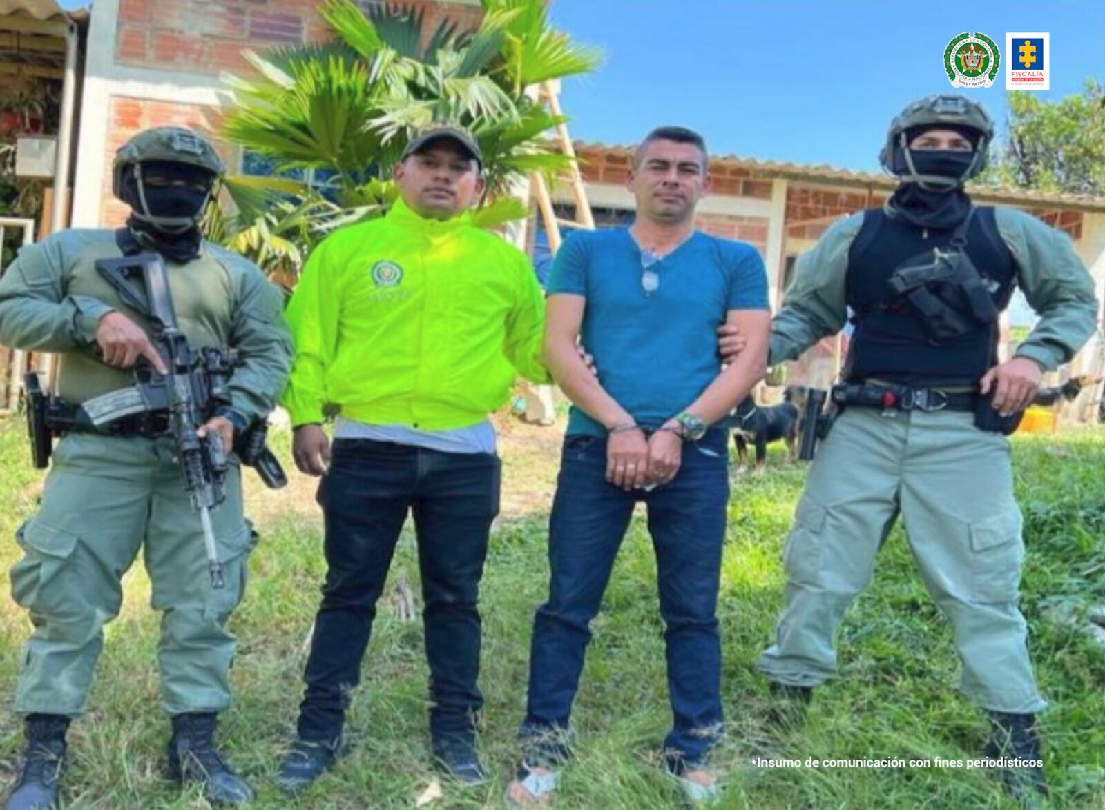 Alias “Giovanny Tesoro”. Cortesía Fiscalía.