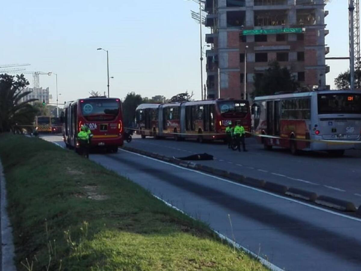 Complicaciones en TransMilenio en Suba por articulado que atropelló peatón
