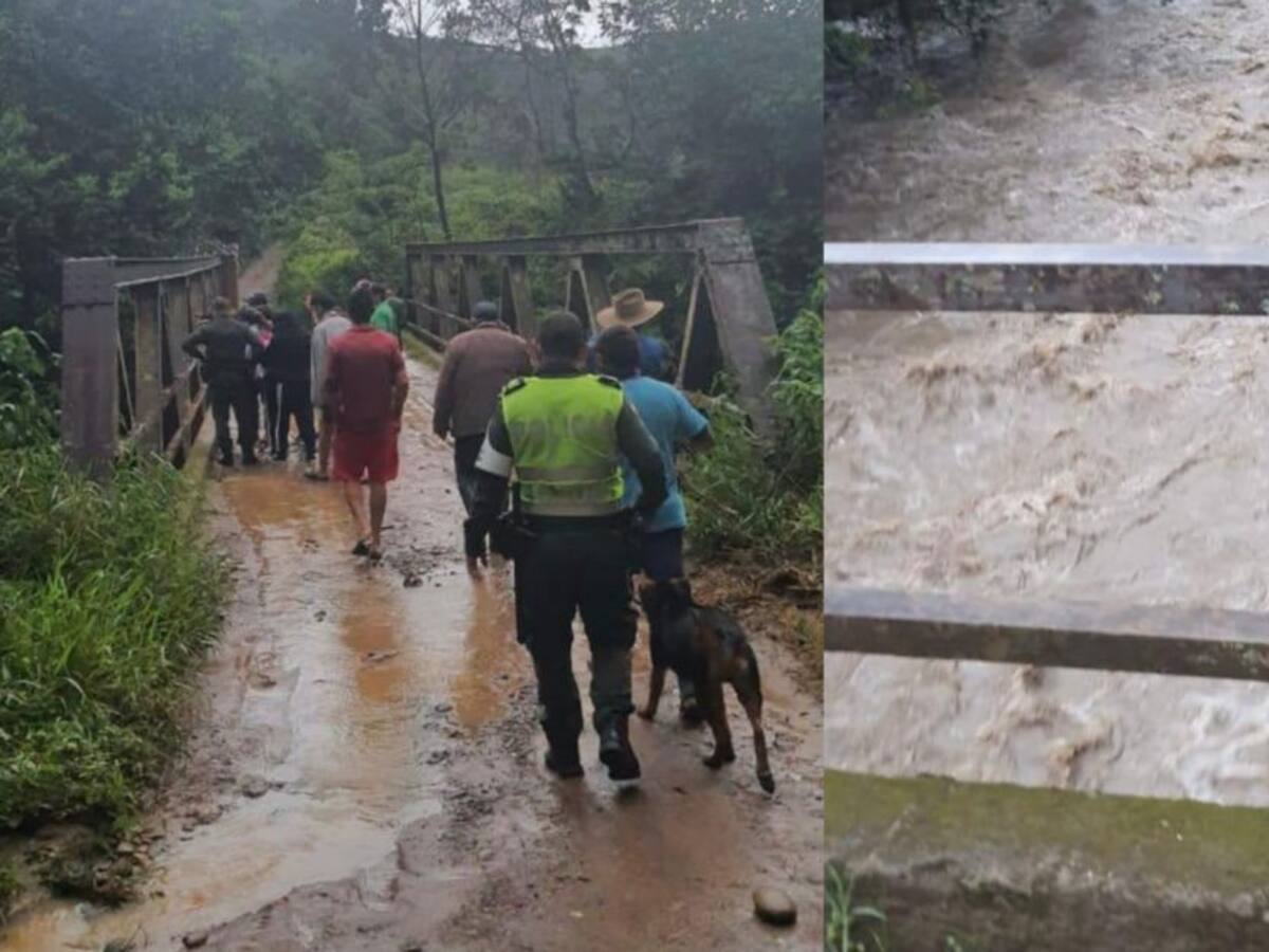 Hallaron sin vida a uno de los niños arrastrados por río de Charalá