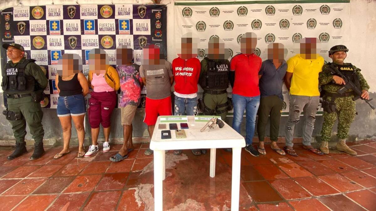 Capturan a 15 presuntos integrantes del Clan del Golfo en Bolívar