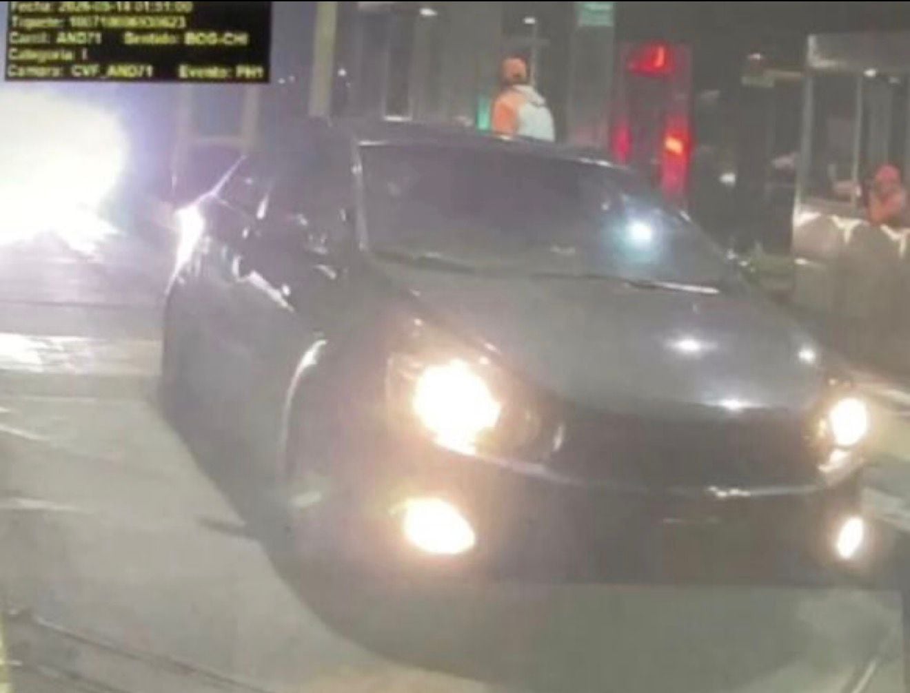 imagen del presunto auto en el que se habrían llevado a Yulixa Toloza