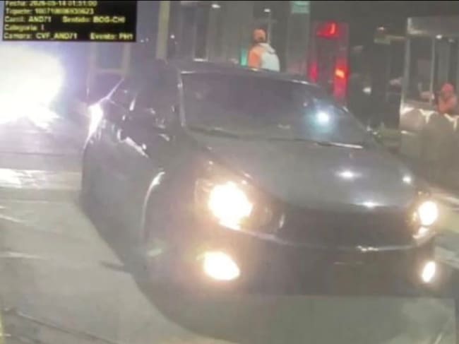 imagen del presunto auto en el que se habrían llevado a Yulixa Toloza