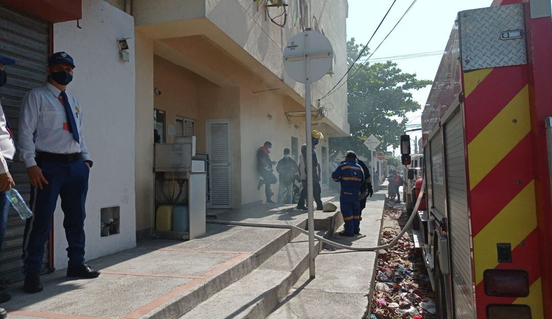 Edificio donde se presentó el incendio