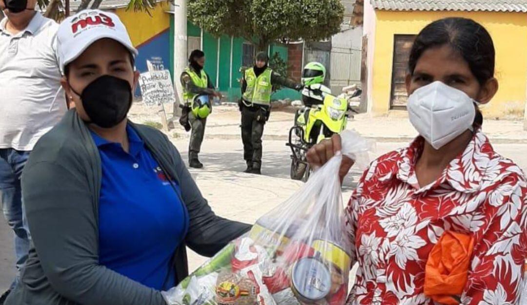 Ayudas entregadas en La Chinita, Barranquilla
