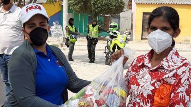 Ayudas entregadas en La Chinita, Barranquilla