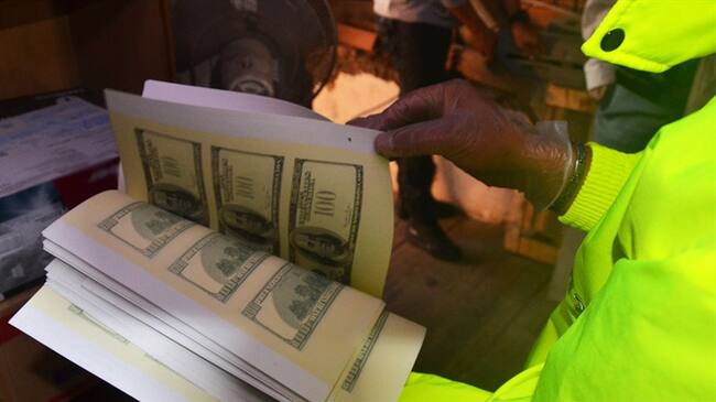 Los billetes contaban con una alta calidad de la impresión. Foto: cortesía Policía Nacional