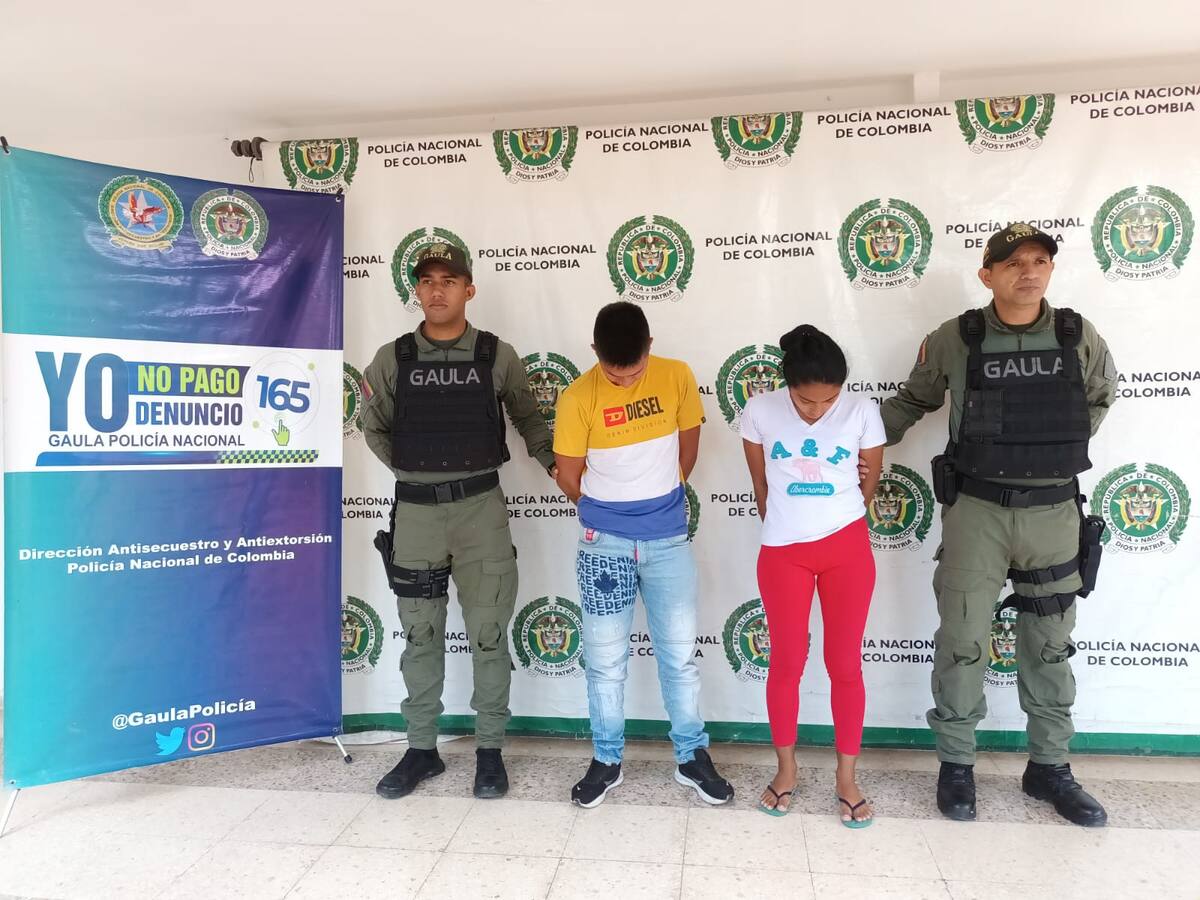 En Neiva fueron capturadas dos personas por el delito de extorsión
