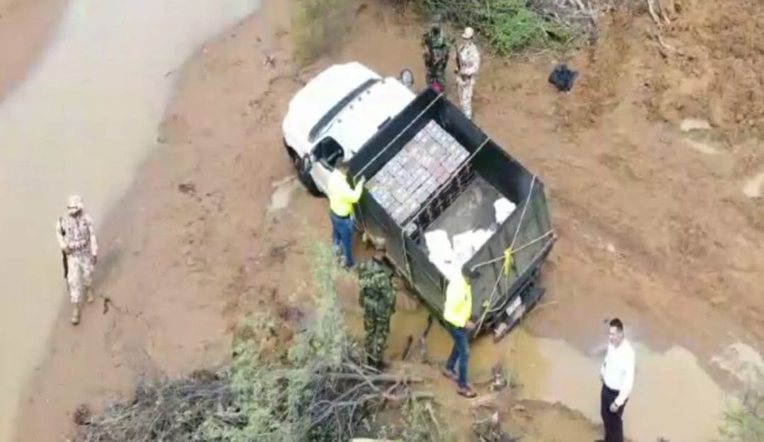 Vehículo con la droga