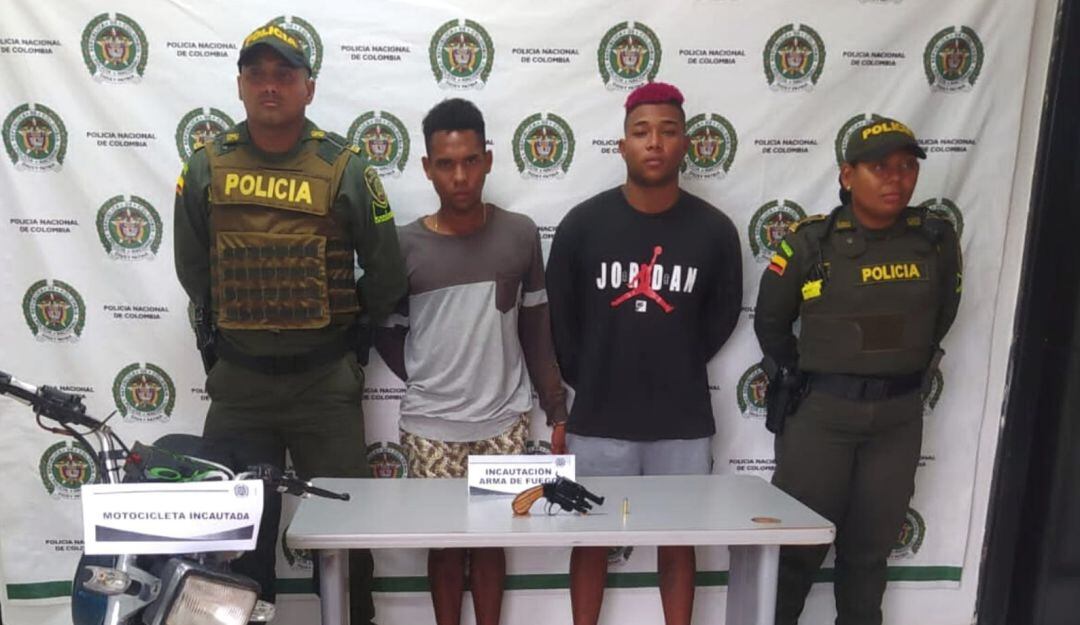 La detención se adelantó en el parque de La Mala Palabra del municipio de Arjona