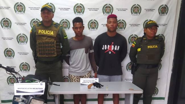 La detención se adelantó en el parque de La Mala Palabra del municipio de Arjona