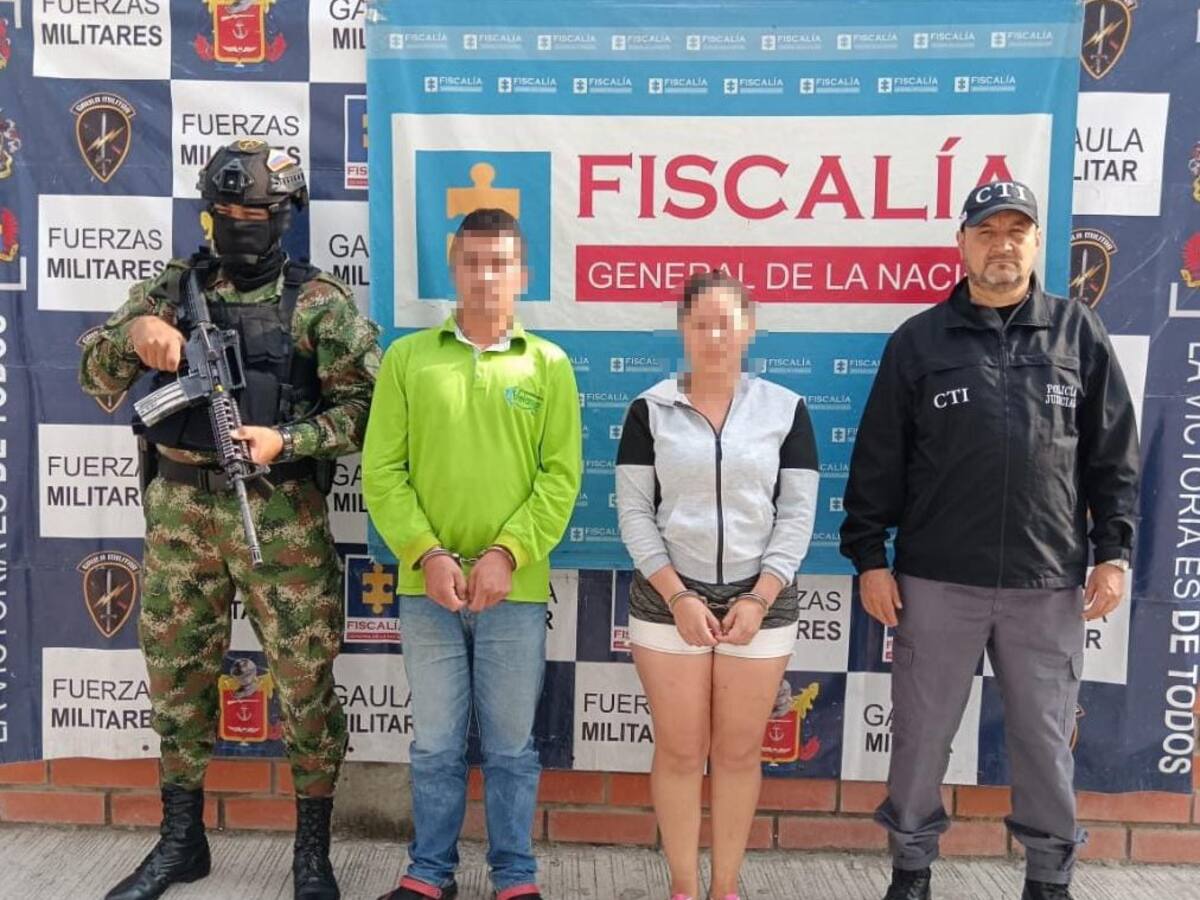 Gaula Militar y CTI capturan pareja por secuestro y extorsión en el Huila