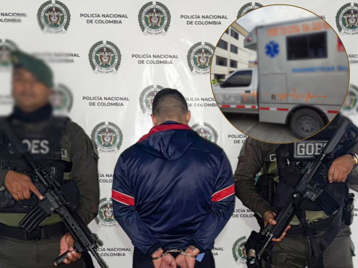 En Dosquebradas, la Policía capturó a presuntos sicarios que se movilizaban en ambulancia