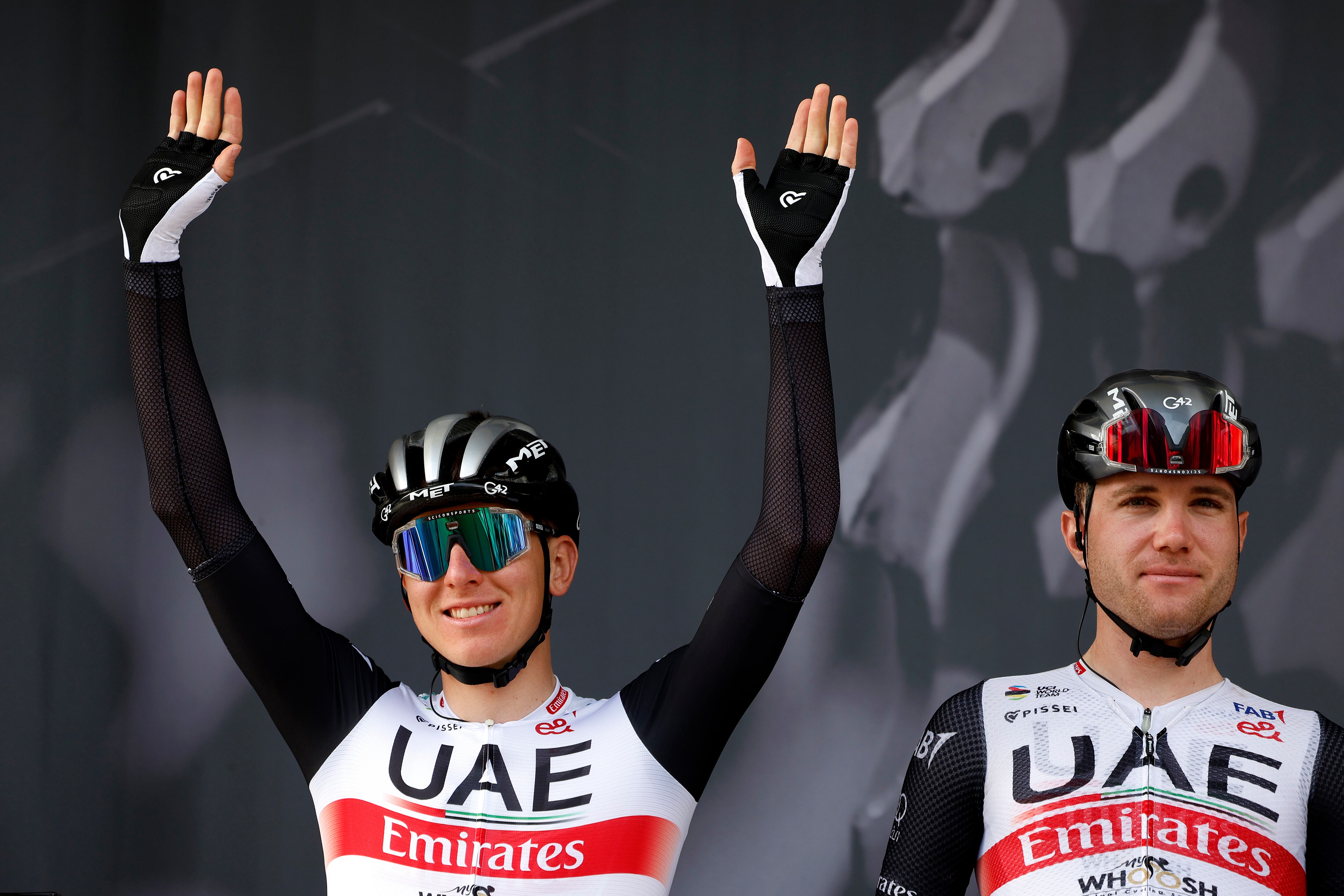 Tadej Pogacar antes de tomar la partida en la Lieja-Bastoña-Lieja. (Photo by Bas Czerwinski/Getty Images)