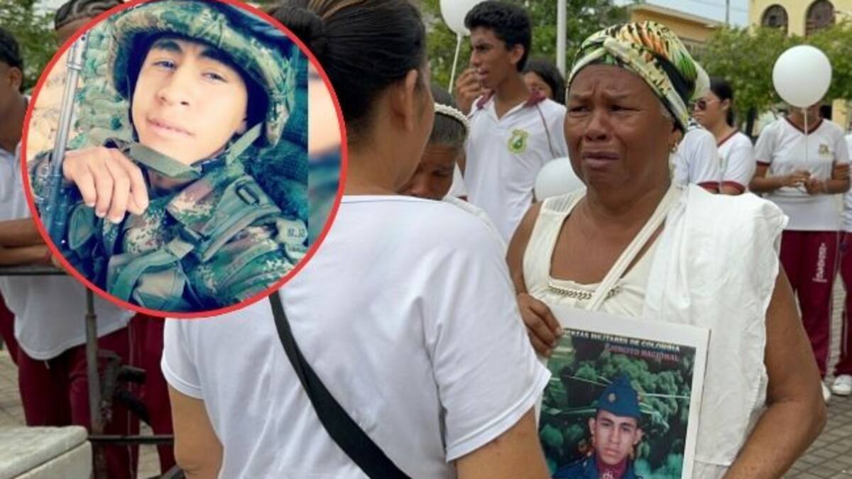 Marcha solidaria en Lorica exige liberación de soldado secuestrado por disidencias de las Farc