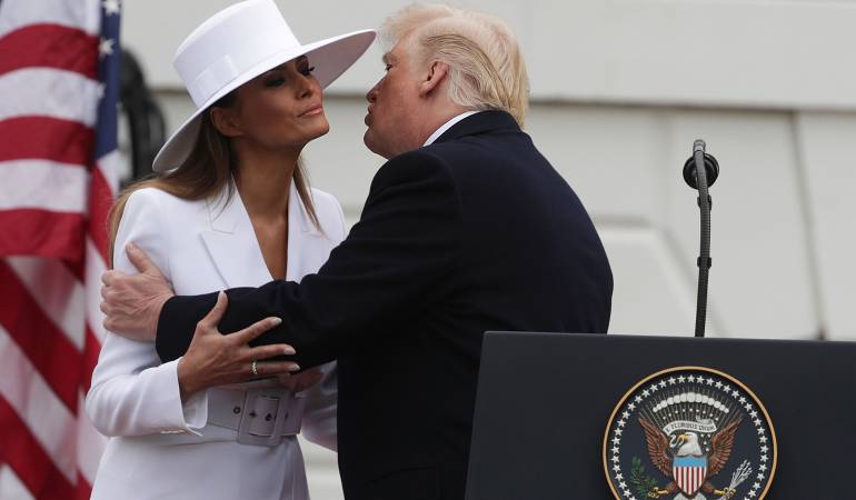 Donald y Melania Trump. 