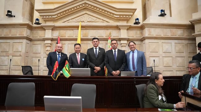 La RAP del Gran Santander pidió apoyo para priorizar el agua y las vías al Congreso de la República. Foto: Gobernación de Santander.