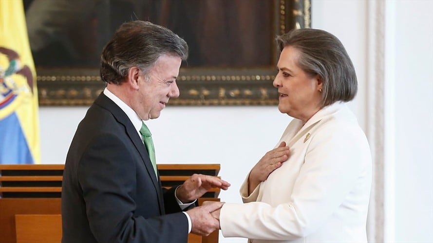 Juan Manuel Santos y Clara López. Foto: Colprensa