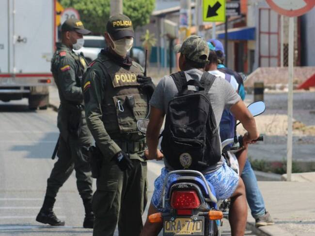 En Lorica, donde hay Covid-19, restringen circulación de motocicletas