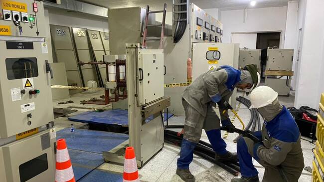 Trabajos para superar la emergencia en la subestación Ciudadela.