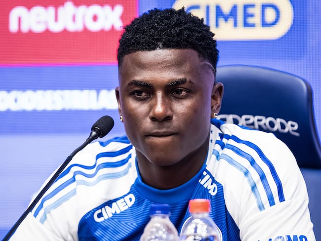 Néiser Villarreal, delantero del Cruzeiro / Twitter: @Cruzeiro.